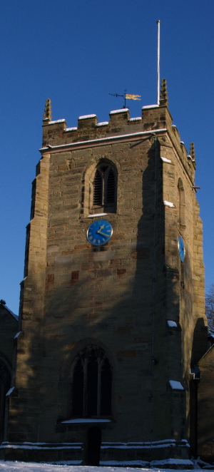 Tower with snow