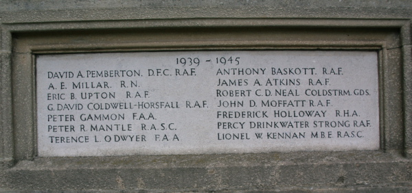 Lillington WW2 list of the fallen